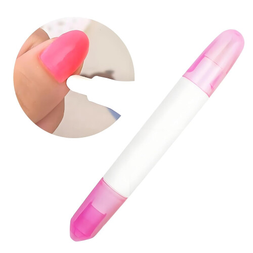 2Pcs Nail Polish Corrector Pen with 3 Replaceable Tips for Precision Manicure Cleanup 1
