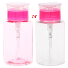 Nail Polish Remover Dispenser 160ml Refillable Pump Bottle with Easy Press Leak Design