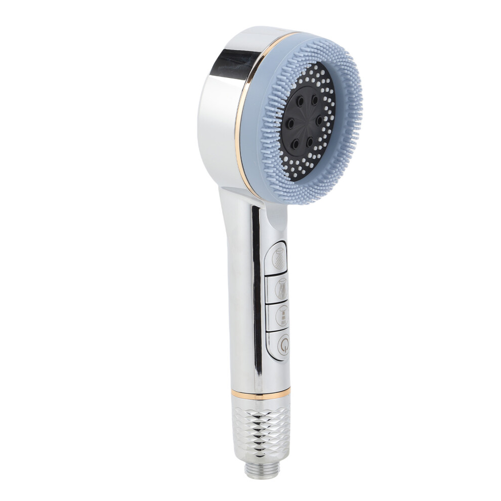 Pressure Boosting Handheld Showerhead With Filter, Multiple Modes, Silver 4091380689455