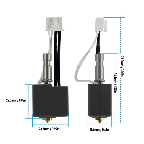Hotend-Kit: Messing-Düsensatz in 0,2/0,4/0,6/0,8 mm 1