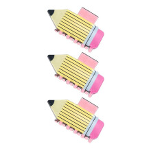3Pcs Pencil Hair Claw Clips Funny Teacher Hair Clips Barrettes Back to School Hair Part for Teachers Appreaction Present