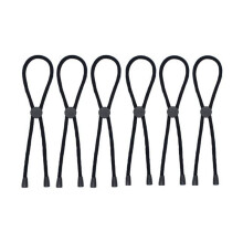6PC Afro Puff Ponytail Ties Adjustable Hair Ties Long Hairband for Thick Natural Curly Hair Bun Long Headband Ties