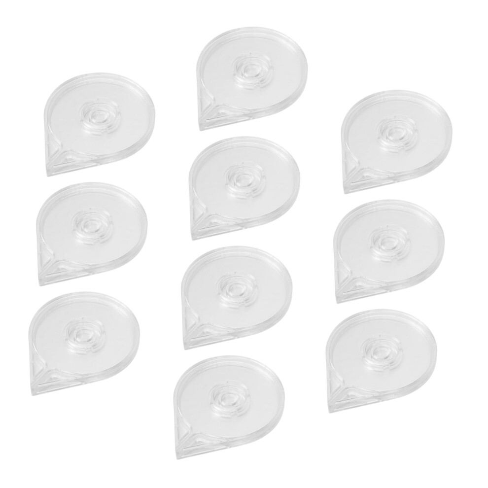 10pcs Transparent Nail Art Striping Tape Holder Set Acrylic Roller Case Organizer for Manicure