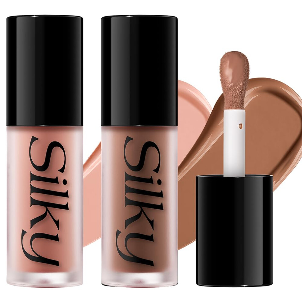 Liquid Blush  Pigment Long Lasting Cheek Makeup with Large Applicator Matte Finish