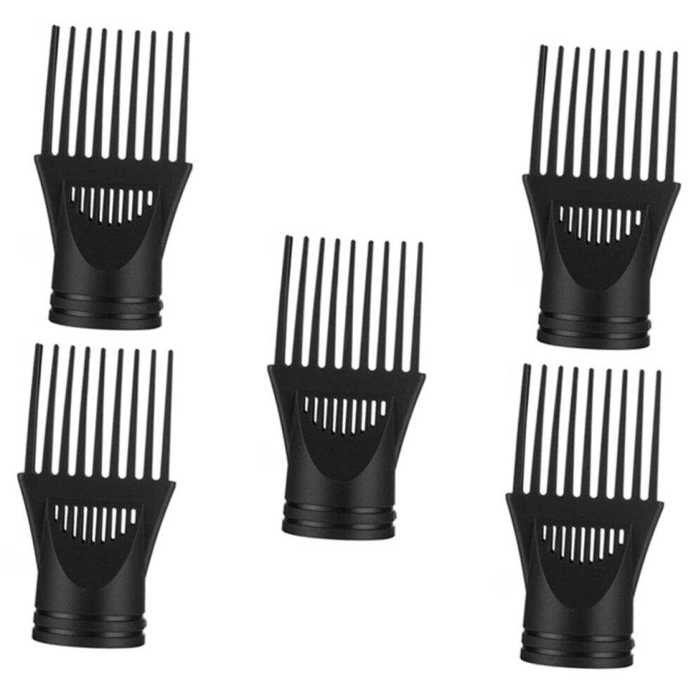 5pcs Hair Dryer Nozzle and Comb Attachment for Professional Styling and Frizz Reduction