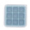 Flexible Silicone Ice Cube Tray - Light Blue, 27ml, 130x130mm 10