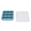 Flexible Silicone Ice Cube Tray - Light Blue, 27ml, 130x130mm 14
