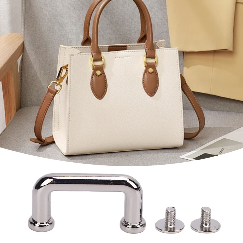 Silver 10 Pcs Alloy Arch Bridge Buckle Set 19X11x5mm For Bags
