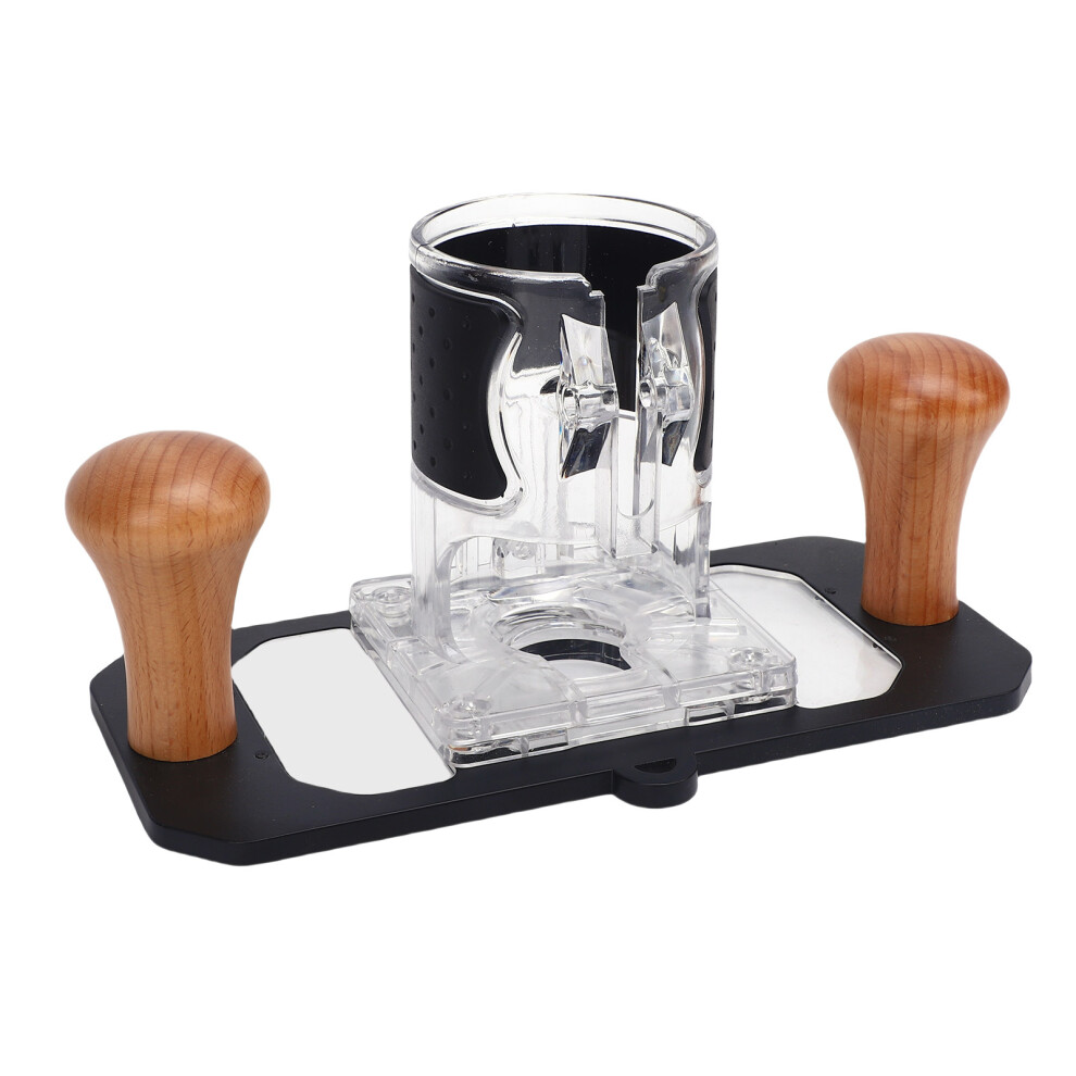Multifunctional Woodworking Trimmer Router Base With Transparent Cover, 65X220mm 4341380691881