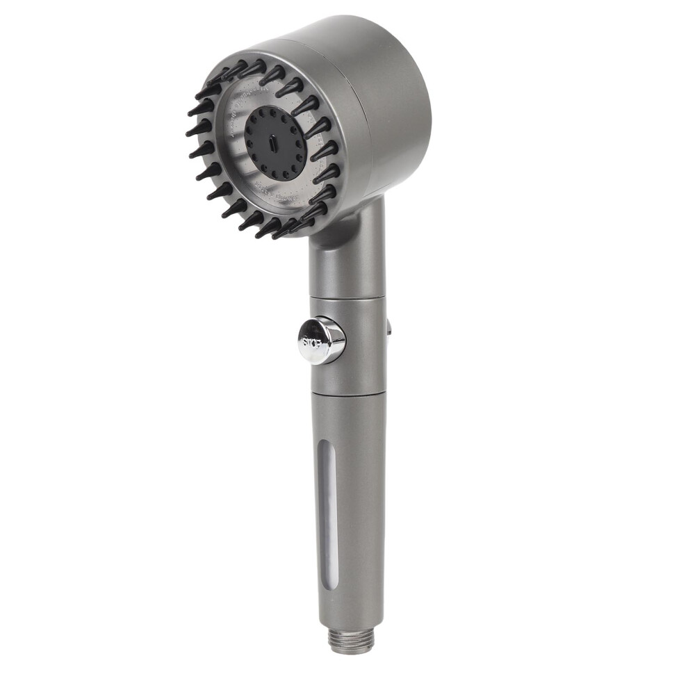 Handheld Filtered Shower Sprayer, Plastic Chrome, Adjustable Spray Modes, High Pressure Gray 3331380691777