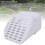2x3 Inch White Plastic Gutter Downspout Extension and Leaf Guard 8