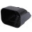 2x3 Inch Black Gutter Downspout Extension with Leaf Guard, Plastic 11