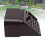 Gutter Downspout Connector & Filter Guard for 3X4 in Brown Plastic 9