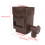 Weatherproof Plastic Downspout Filter Adapter for 3in/4in Drainpipe Brown 2