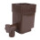 Weatherproof Plastic Downspout Filter Adapter for 3in/4in Drainpipe Brown 4