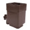 Weatherproof Plastic Downspout Filter Adapter for 3in/4in Drainpipe Brown 6