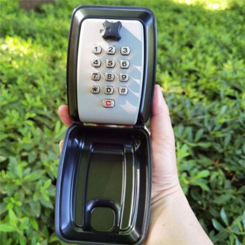 Key Box Wall Mounted Large Key Box Secure Waterproof Outdoor Key Box with 12 Code Rustproof  Heavy Duty Key 1