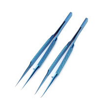 2 Peças Pinças de Liga de Titânio Profissional Reparo de Impressão Digital Linha de Mosca Telefone Placa-Mãe Antimagnético Eletrônicos Fórceps