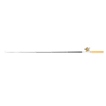 Angelrute mit Rolle – 21 cm Gold, leicht, tragbar