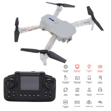 Dual Cameras FPV Drone with 8GB Memory, 50M WiFi, White