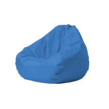 Outdoor Bean Bag Chair Waterproof Cover Without Filler Back Large for Indoor Outdoor Relaxation Blue D100cm
