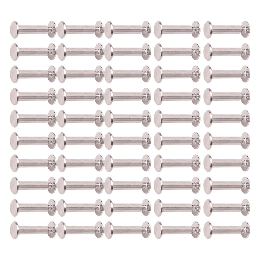 50 Sets M3.5 4.5X18x9mm Alloy Stainless Steel Flat Head Screws 4631383182166