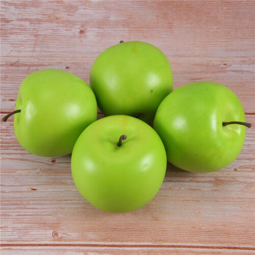 4 Large Artificial Green Apples-Fruit 1