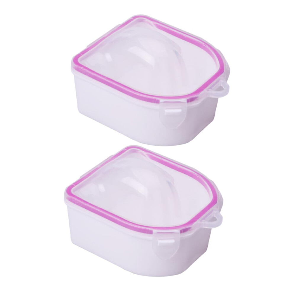 Manicure Bowl Set 2pcs Double Layer Nail Soaking Bowls for Gel Polish Removal and Nail Care