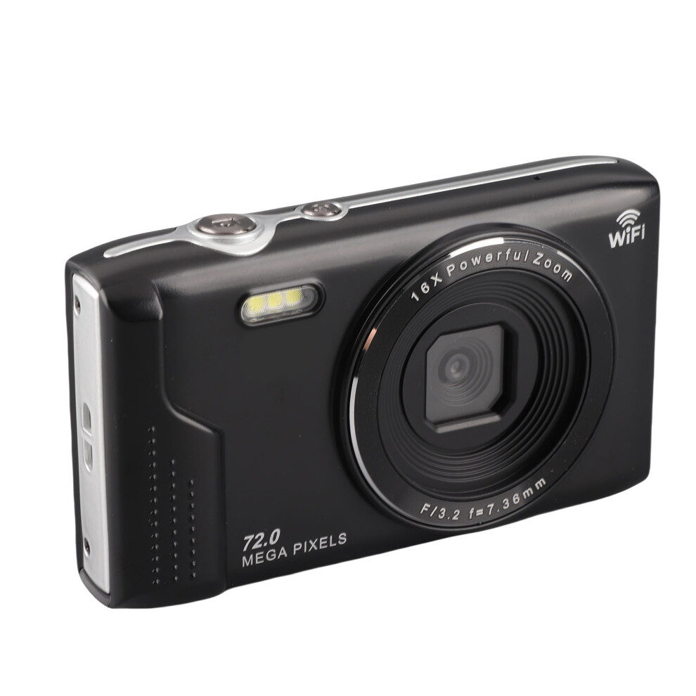5K 72Mp Digital Camera 16X Zoom 2.8" Lcd Wifi Flash Black 4911383182305