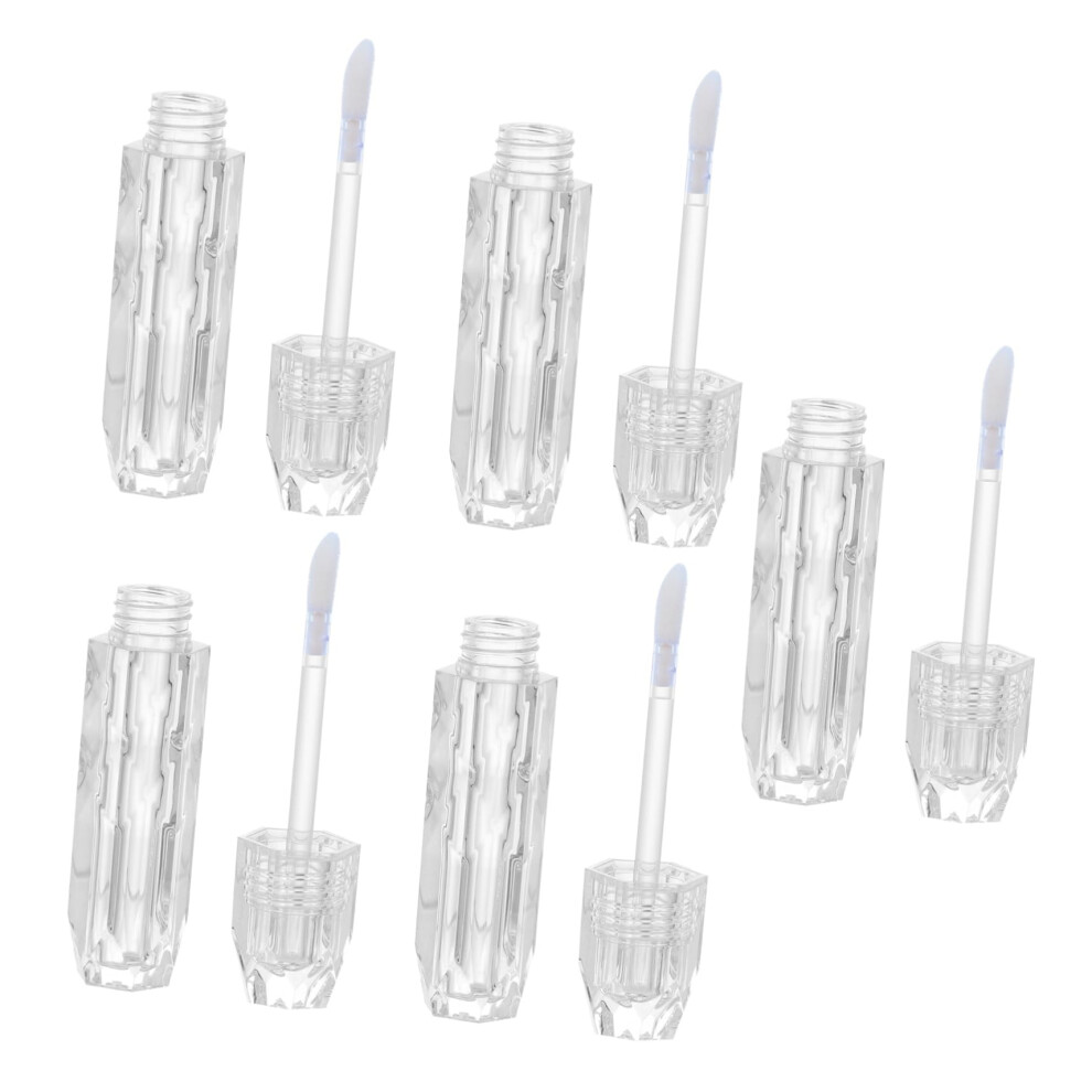 Clear Lip Gloss Tubes With Wand Applicator, Empty Reusable Lip Oil Containers For Diy Cosmetics