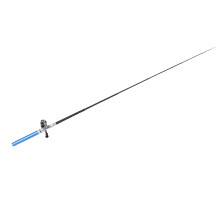Mini tragbares teleskopisches Angelruten-Set mit Rolle, Glasfaser, Blau