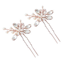 Accesorii de păr cu cristale, strasuri strălucitoare, piese de păr, ace de păr elegante pentru mireasă, agrafe de păr cu flori, cu perle,