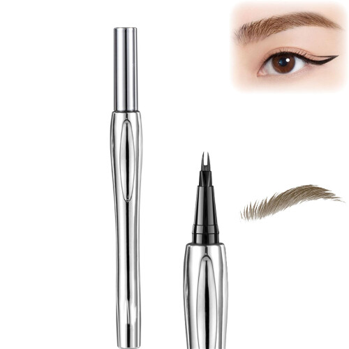 Waterproof Microblading Eyebrow Pencil with Microfine Tip, LongLasting Smudge (#02)