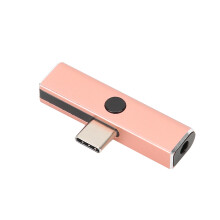 Adattatore da USB C a jack per cuffie da 3,5 mm con chip DAC e uscita potente a bassa frequenza, cordino portatile incluso per l'utilizzo del