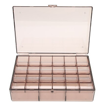 Clear Jewelry Box Organized Storage Beautifully Display & Store Dustproof Jewelry Organizer Elegant Cosmetic Makeup Storage Case Compact Size Sturdy B