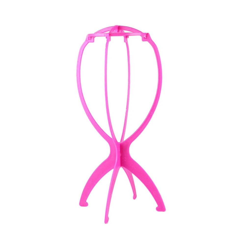 Unisex Foldable Wig Stand Set Of 6 For Quick Drying And Display, Portable Holder For Wigs And Hats