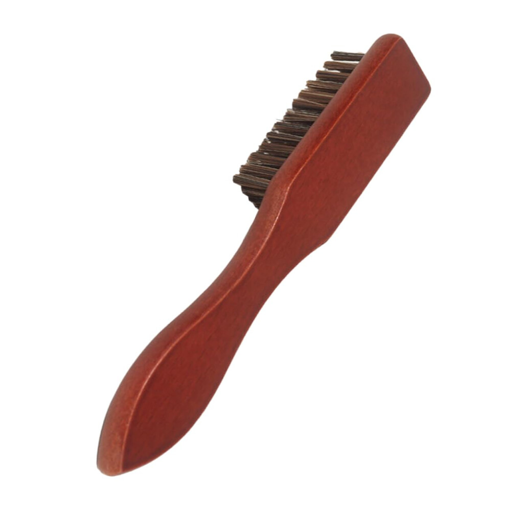 Professional Barber Neck Brush for Men Beard Styling with Hard Bristles and Ergonomic Grip