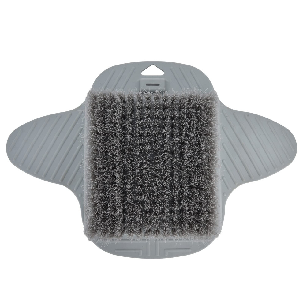 Foot Scrubber and Shower Foot Massager with Dual Bristle Design and Secure Suction Base for Spa