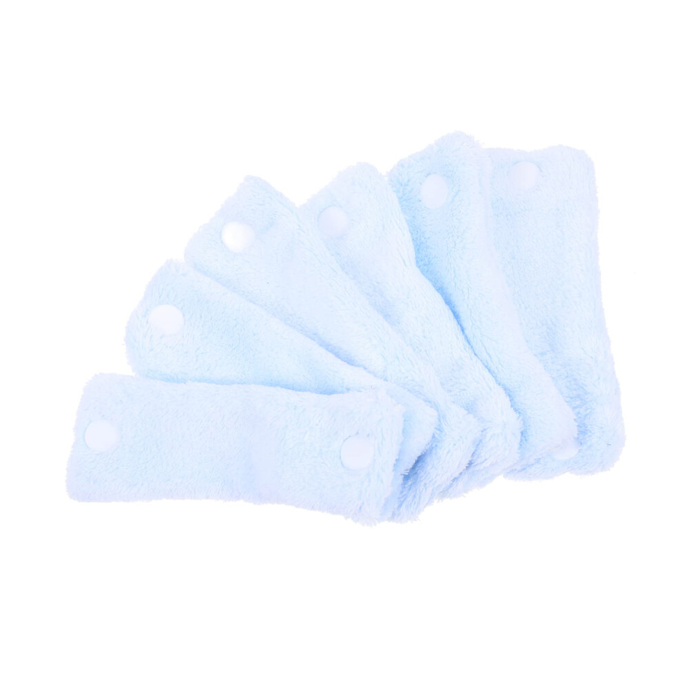 Heatless Hair Curlers for Sleeping Skyblue Satin Rollers Overnight Comfortable No Heat Styling