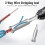 4Pcs Wire Twister Tool for Drill,Wire Nut Twister Wire Stripper Tool Connector Driver,Cable Quick Stripping Tools 3