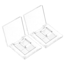 2 Sets Empty Eyeshadow Palette with Aluminum Pans, Refillable DIY Makeup Case for Travel