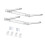 Easy to Install Transparency Acrylic Hat Holder Stand-Two sets 1