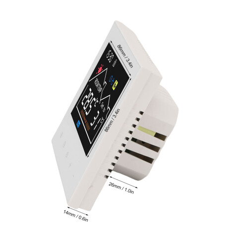 Programmierbarer Smart Thermostat 86x86mm 240g LCD 1