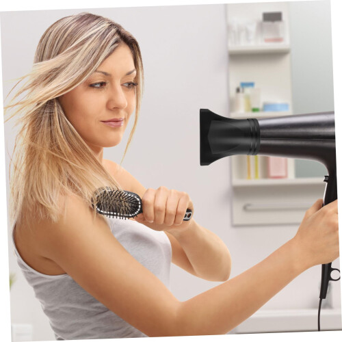 2 Pack Hair Dryer Nozzle and Diffuser for Straight Hair Styling with Precise Airflow Control 2