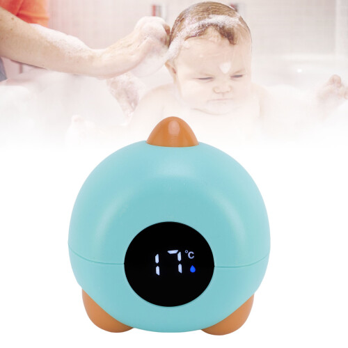 Dinosaur Baby-Badethermometer Digitaler Wassertemperaturmesser Blau