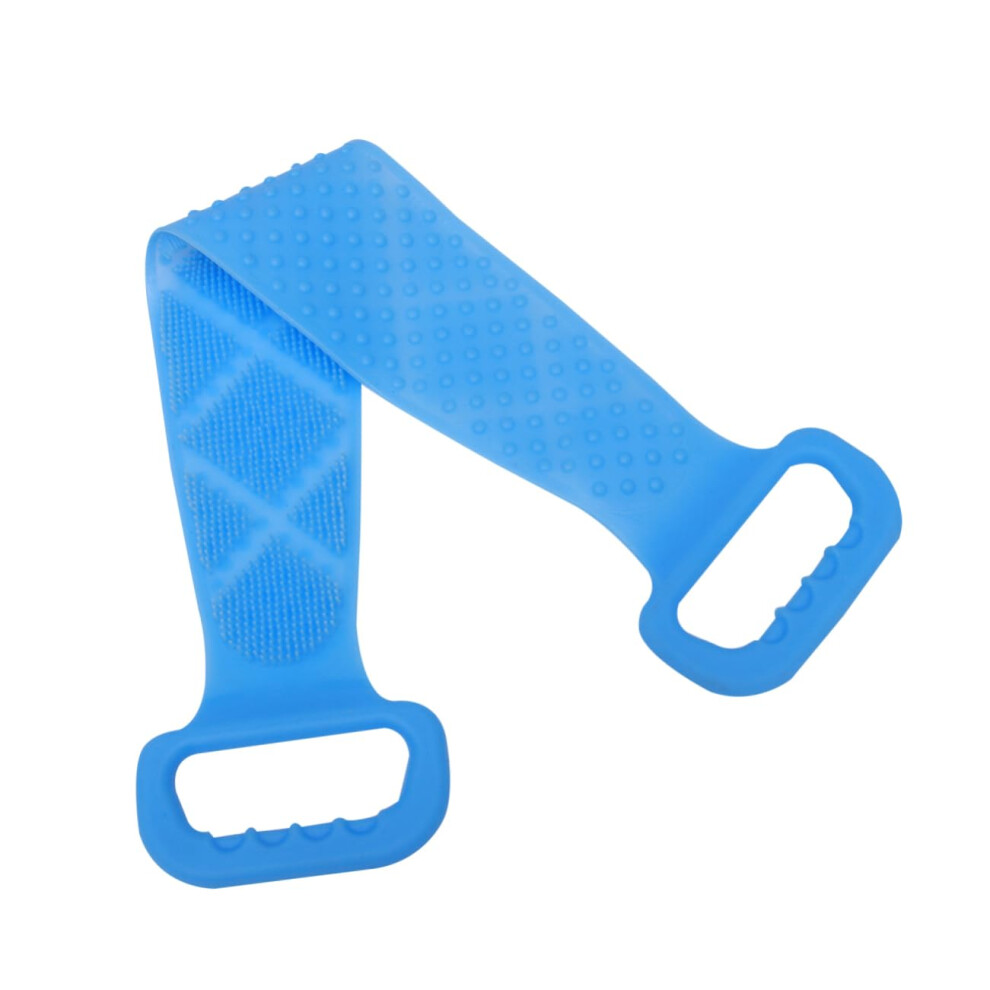 Back Scrubber with Ergonomic Grip Handle for Gentle Exfoliation, Durable Silicone Bath Towel