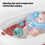 Dinosaur Baby-Badethermometer Digitaler Wassertemperaturmesser Blau 4