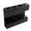 Acrylic Wall Mount Straw Holder with Drainage, Black, Reusable 12