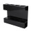 Acrylic Wall Mount Straw Holder with Drainage, Black, Reusable 1