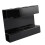 Acrylic Wall Mount Straw Holder with Drainage, Black, Reusable 10